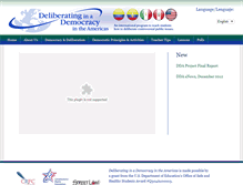 Tablet Screenshot of dda.deliberating.org